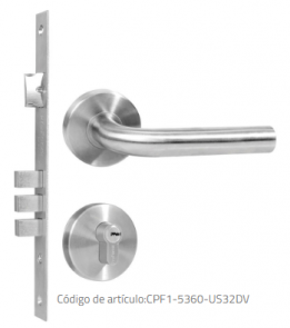 Mecanismo de embutir acero inoxidable para cerradura Calabria lock
